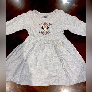 minnie mouse long sleeve toddler dress